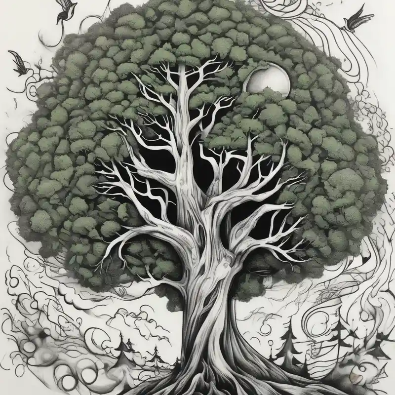surreal style Idées d'encre de tatouage vert clair en bouteille de 1 oz en 2025 about green trees 1oz-bottle-light-green and green trees 1oz-bottle-light-green