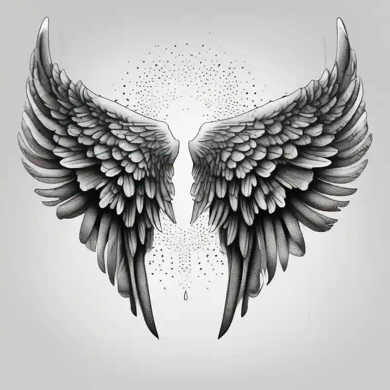 Arm sleeve for men with angels wings