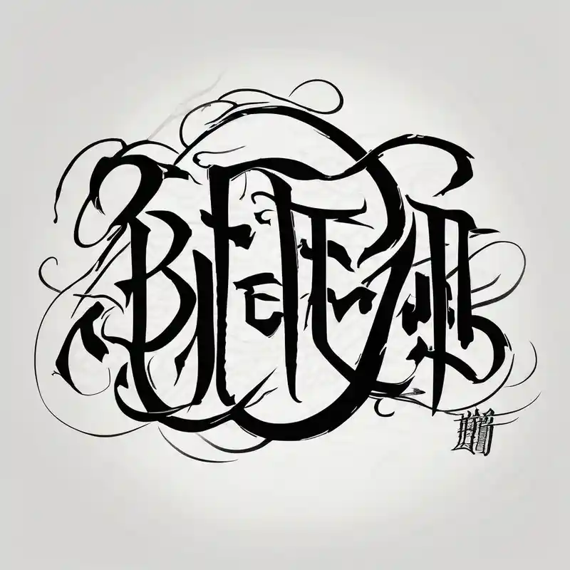 japanese style Arial Bold Tattoo Ideas in 2025 about REDEMPTION in handwritten and cursive