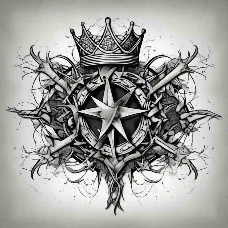 dotwork style Arial Bold Tattoo Ideas in 2025 about crown of thorns
old school vintage simple traditional design
bold color simple arial-bold and crown of thorns
old school vintage simple traditional design
bold color simple arial-bold