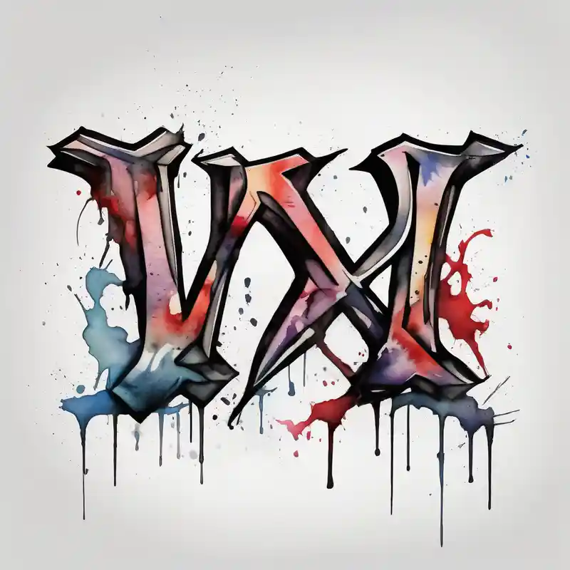 the word ox in bold letters – Acuarela, Blanco y negro