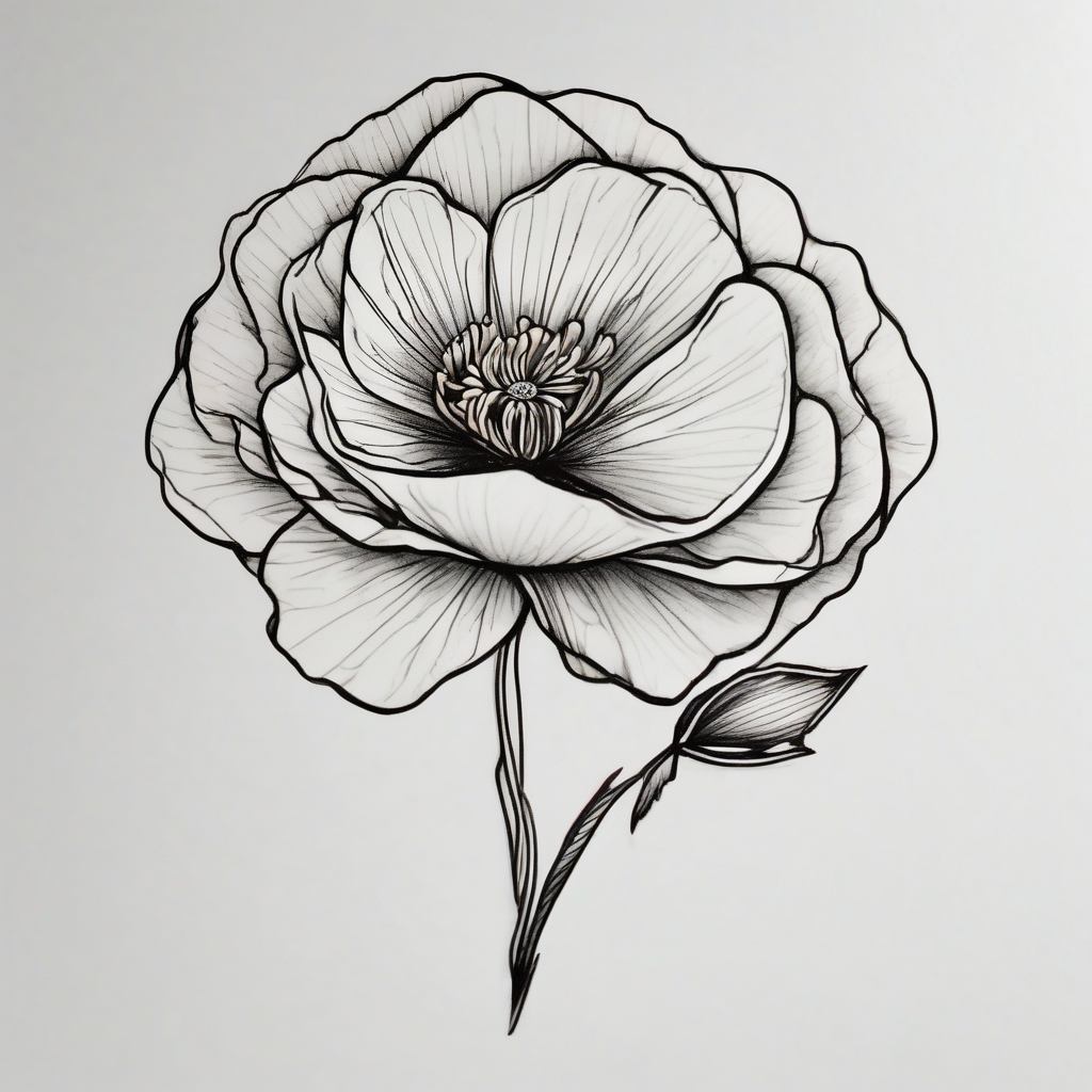 A buttercup for my brother who past away and was my best friend. It was our childhood flower. Thin lines and a small tattoo. His name is Casey. Add a stem and make it less. Add his name to it best-ink, diseño de tatuaje Boceto generado con IA