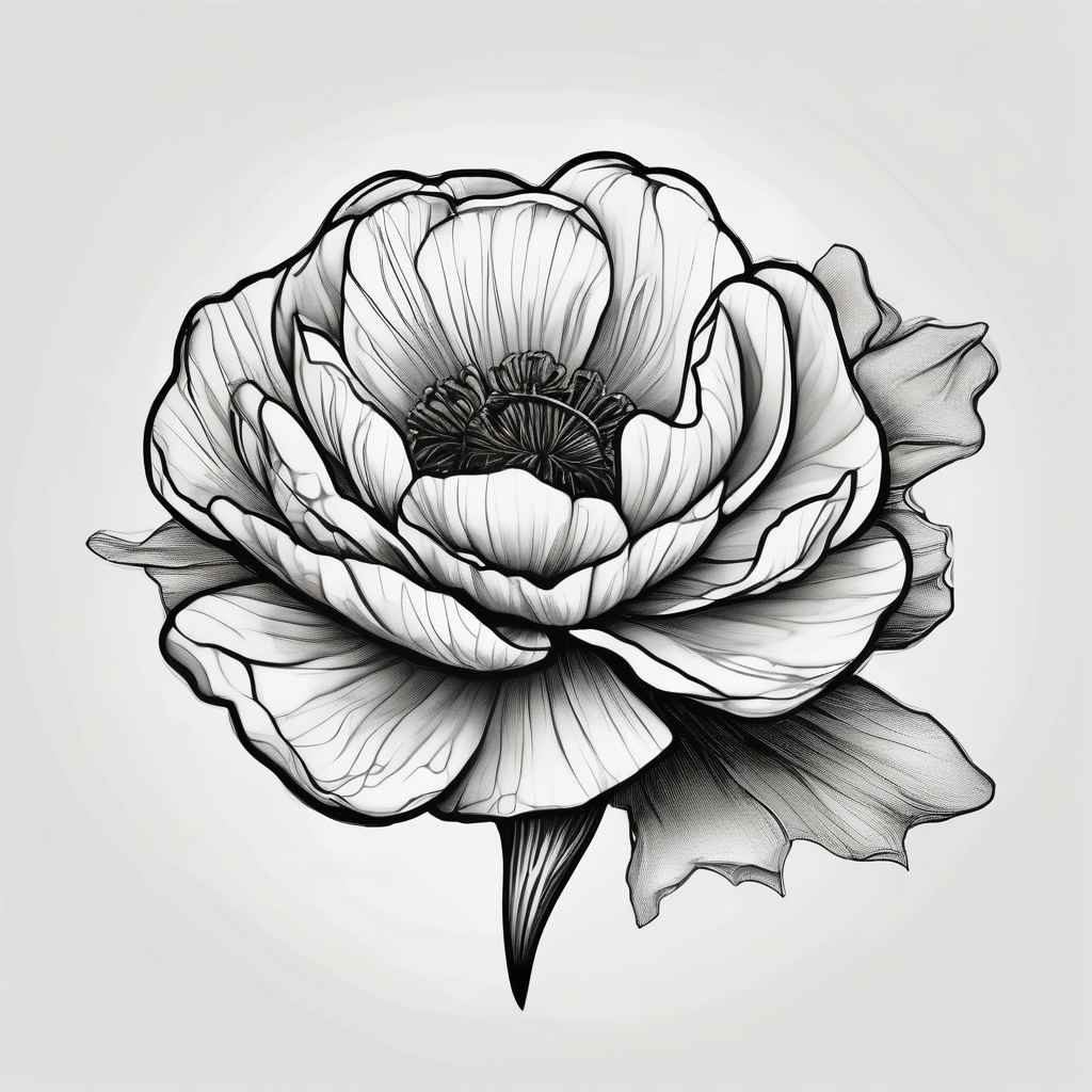 A buttercup for my brother who past away and was my best friend. It was our childhood flower. Thin lines and a small tattoo. His name is Casey. best-ink(AIが生成した白黒スタイルのタトゥーデザイン)