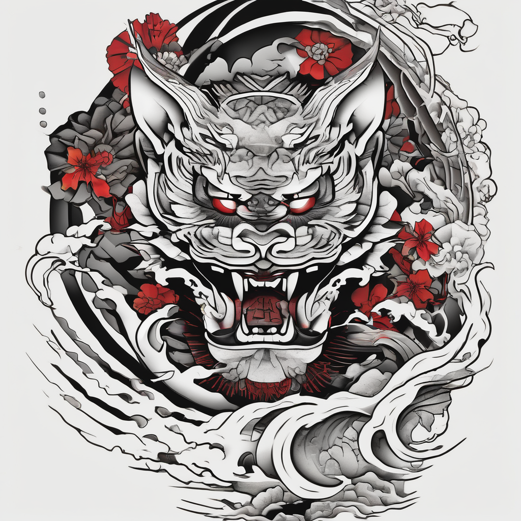 The best things in life are true best-ink, AI-generated Japanese tattoo design