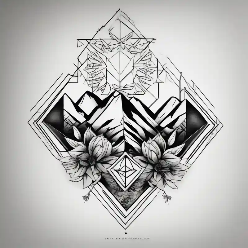 geometric style Idées et Designs de Tatouages de Fleurs en 2025 &Générer gratuitement about I already have a nature scene on my upper right arm and a mountain range on the inside of my bicep and want plant and flowers to fill in between them bicep-for-men and I already have a nature scene on my upper right arm and a mountain range on the inside of my bicep and want plant and flowers to fill in between them bicep-for-men