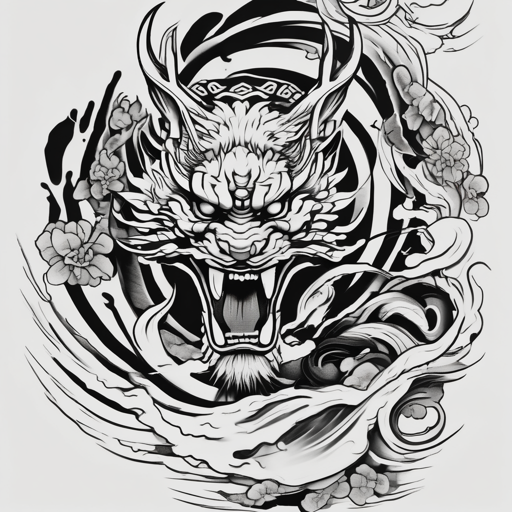 Arm sleeve for men bicep-for-men, AI-generated Japanese tattoo design