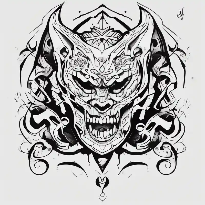 arm tattoo black work – Cartoon, Black and white