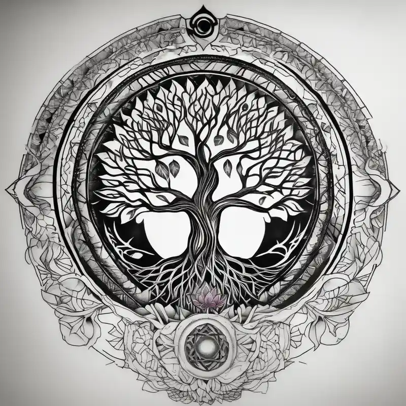 tree of life, infinity, chakras, lotus, mandala