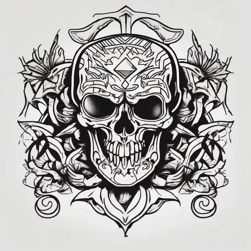 arm tattoo black work