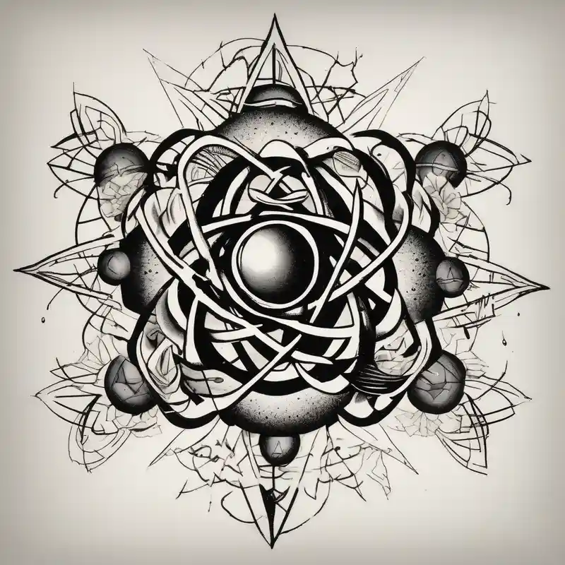 blackwork style about Atomic blast end of world blast-over and Atomic blast end of world blast-over