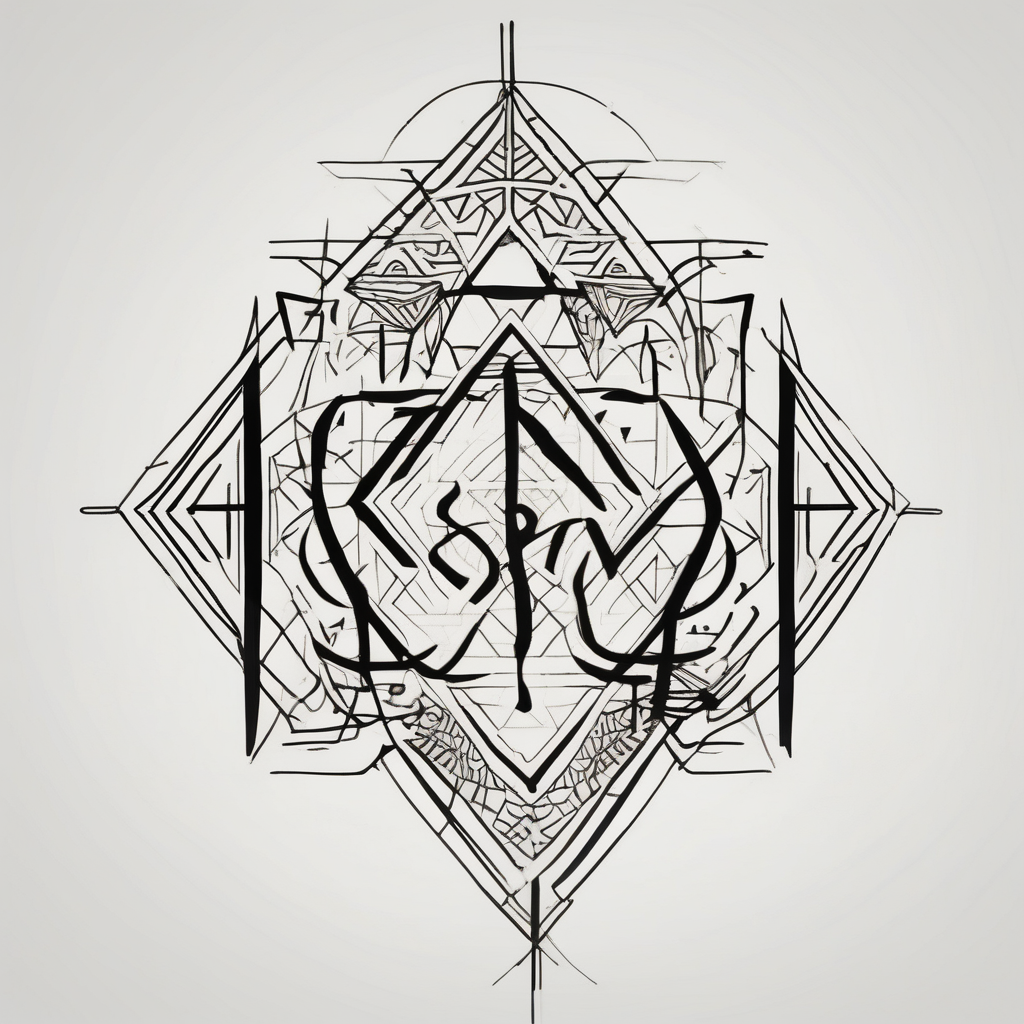 The handwritten words "to my favorite sister" written in a simple way. delicate tattoo. add a simple tattoo accent to it brother-sister, AI-generated Geometric tattoo design