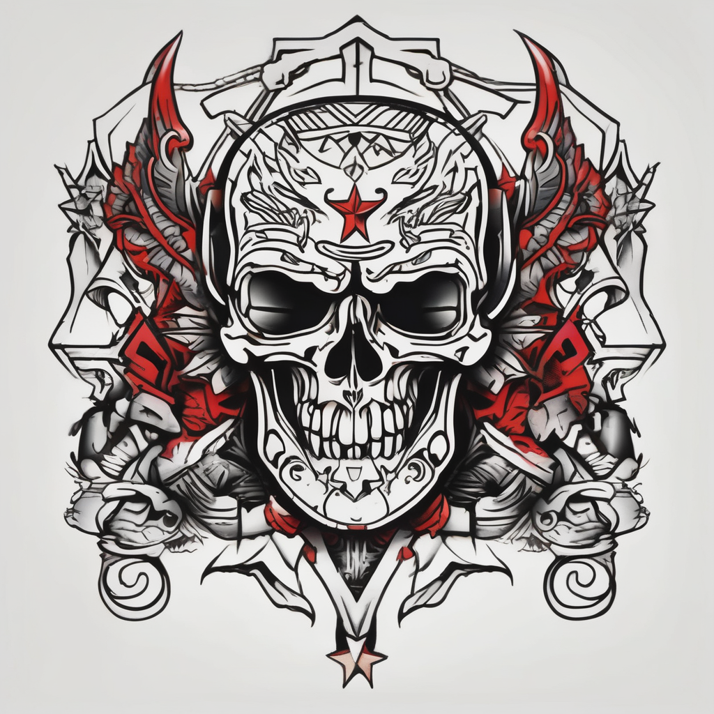 BROTHER brother-sister, AI-generated Old School tattoo design