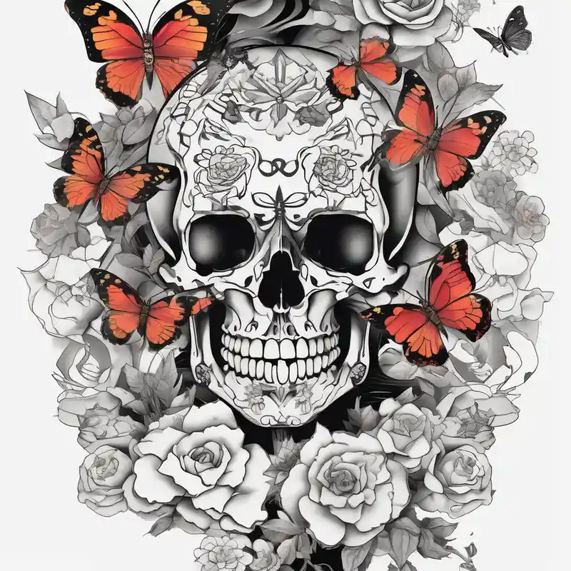 japanese style Sexy Women and Tattoos Tattoo Ideas in 2025 about Sexy Skelton sleeve with butterflies and flowers and Sexy Skelton sleeve with butterflies and flowers