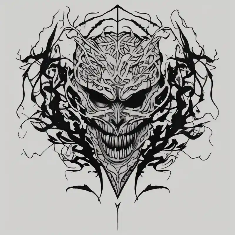 Berserk logo, vines, forearm – Blackwork, Colores vivos