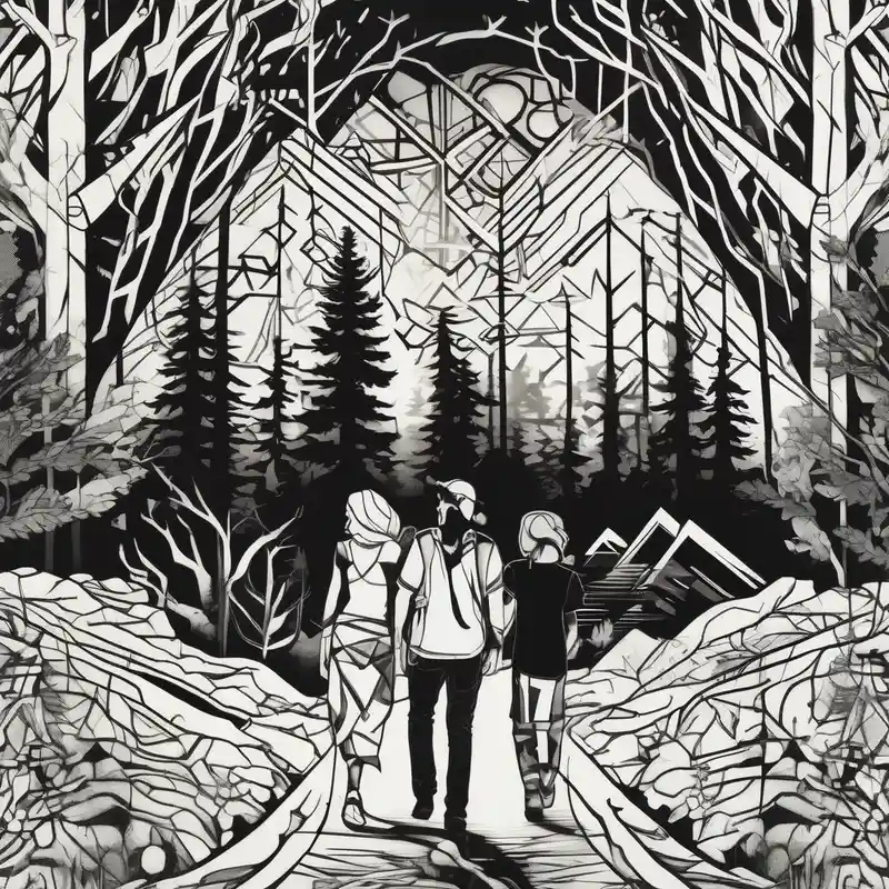geometric style Cross Behind Ear Tattoo Black Male Ideas in 2025 & free generation about Chicano art . A shadow of a Man and Woman and young son and young daughter walking through the Pacific Northwest Forrest. Crosses. and Chicano art . A shadow of a Man and Woman and young son and young daughter walking through the Pacific Northwest Forrest. Crosses.