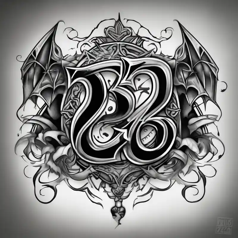 black and white style Chicano Tattoo Ideas in 2025 about numero 23 chicano ghotico and numero 23 chicano ghotico