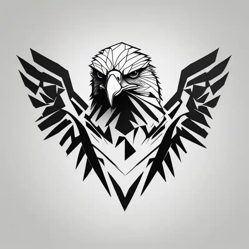 eagle, geometric, subtle, men, forearm – Minimalista, Colores vivos