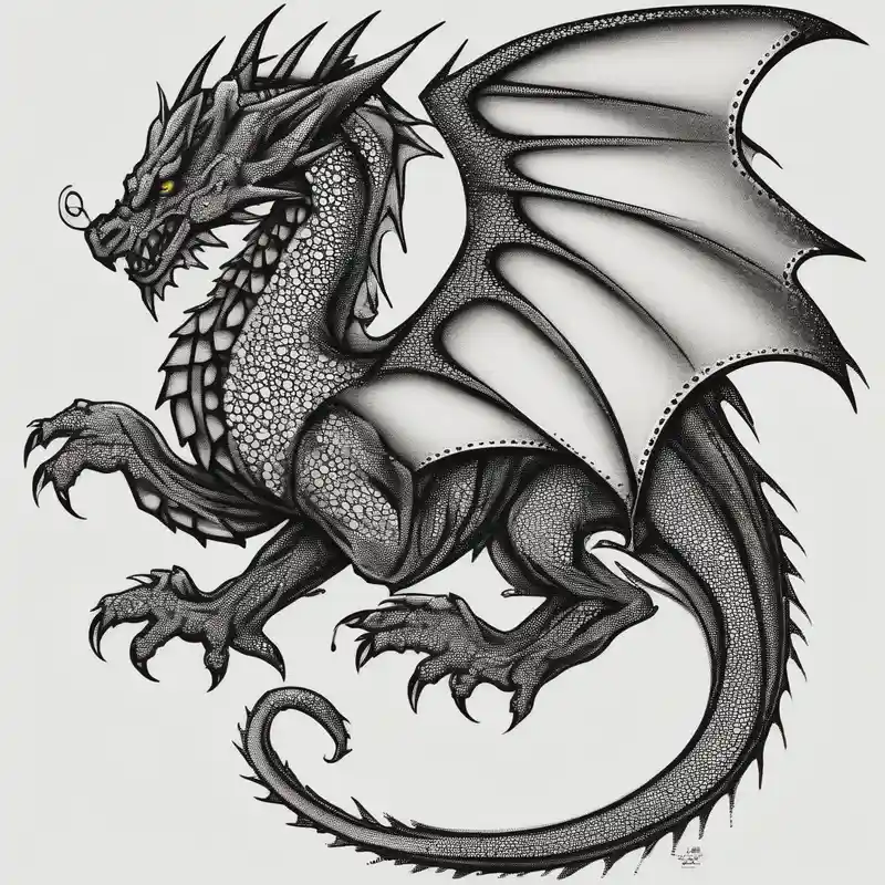 men thigh welsh dragon
