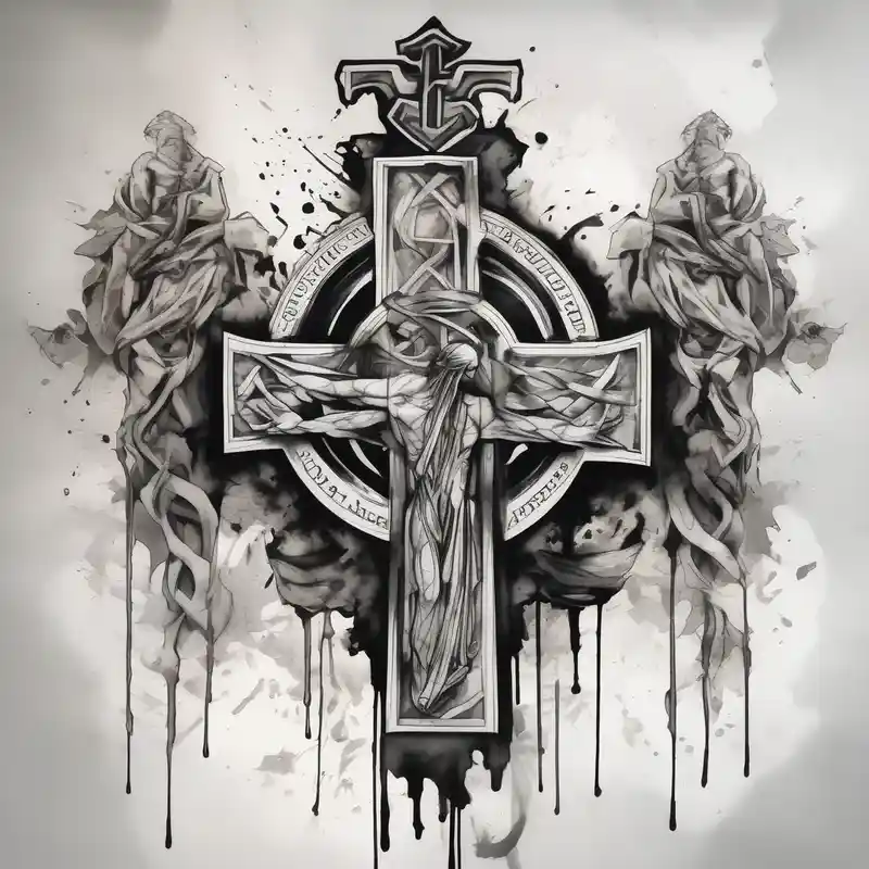 four stoic virtues and christian cross