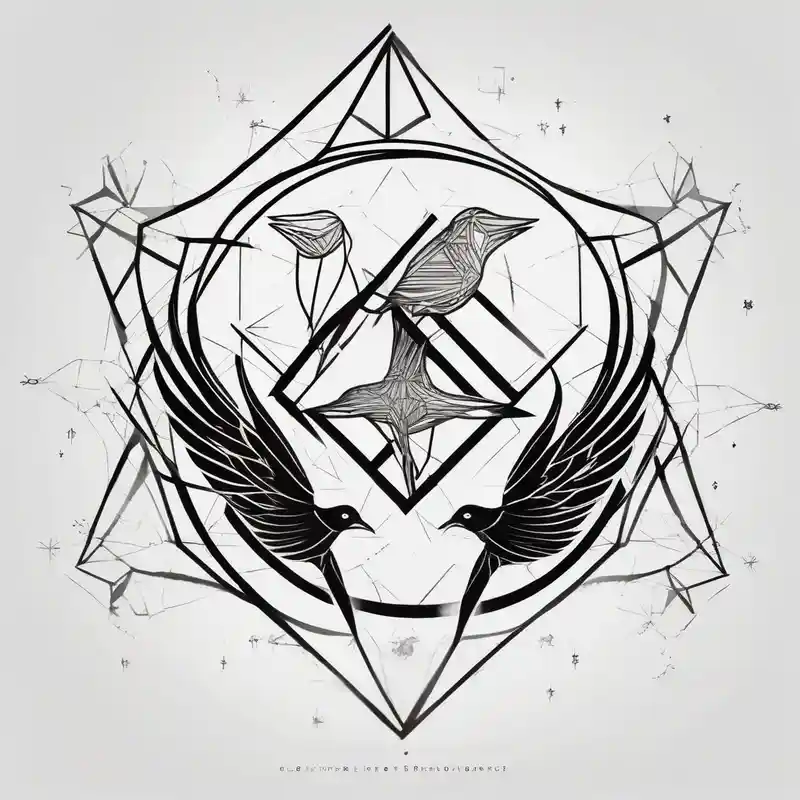 geometric style Couple Tattoos for Couples Tattoo Ideas in 2025 about two birds sitting and stars and infinity theme couples tattoo couple-for-couples
