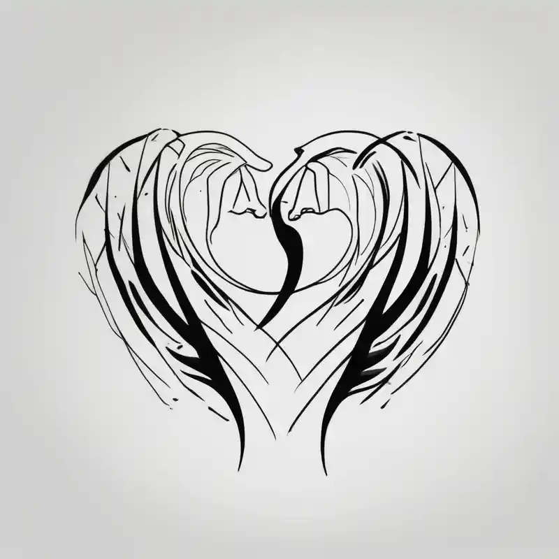 sketch style Men's Half Sleeve Tattoo Ideas and Designs in 2025 & free generation about minimalist tattoo for couples (half mom and half dad) couple-for-couples and minimalist tattoo for couples (half mom and half dad) couple-for-couples
