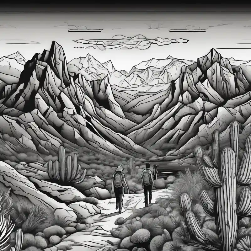 black and white style Couple Tattoos for Couples Tattoo Ideas in 2025 about Couple hiking and cactus