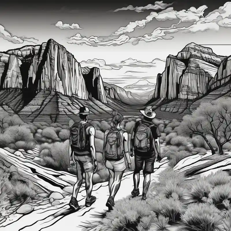 black and white style Couple Tattoos for Couples Tattoo Ideas in 2025 about Couple hiking and zion national park couple-for-couples