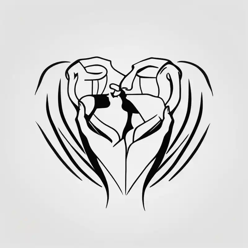 minimalist style Men's Half Sleeve Tattoo Ideas and Designs in 2025 & free generation about minimalist tattoo for couples (half mom and half dad) couple-for-couples and minimalist tattoo for couples (half mom and half dad) couple-for-couples
