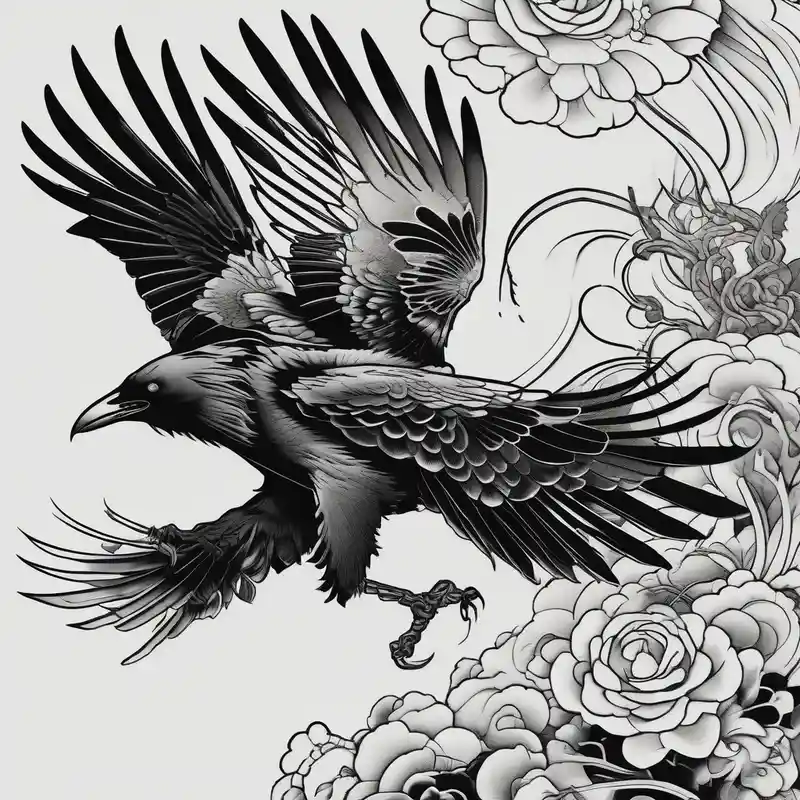 crow fighting eagle