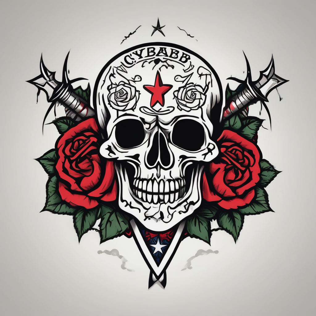 crybaby, diseño de tatuaje Old school generado con IA