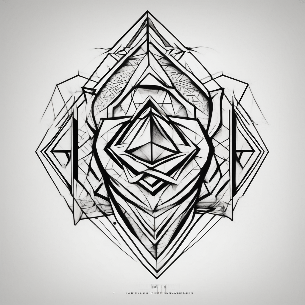 All we have is now Tattoo on hand ideas cute-ideas, diseño de tatuaje Geométrico generado con IA