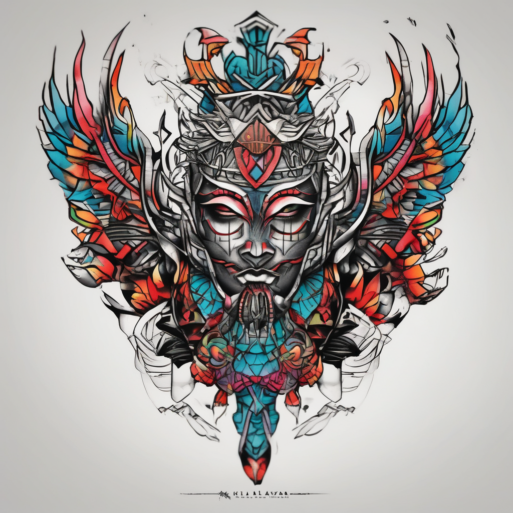 Tattoo studio place with name KISLAYA TEMA daz-studio-g8, AI-generated Realistic tattoo design
