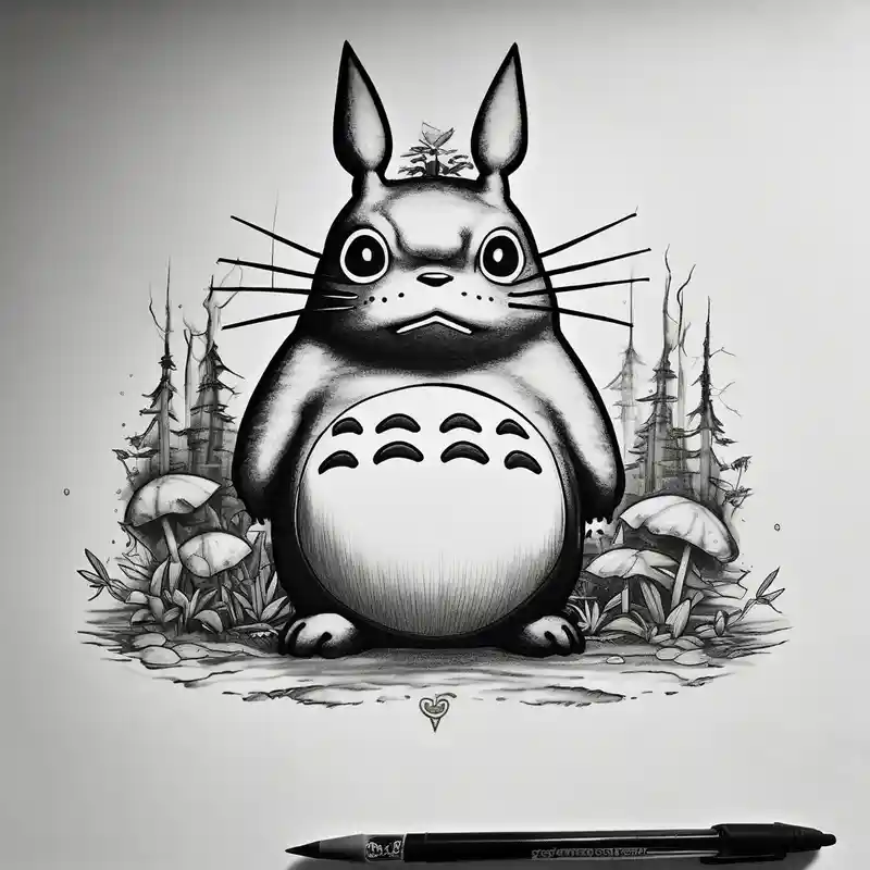 Totoro from Studio Gibli – Realistic, Vibrant color