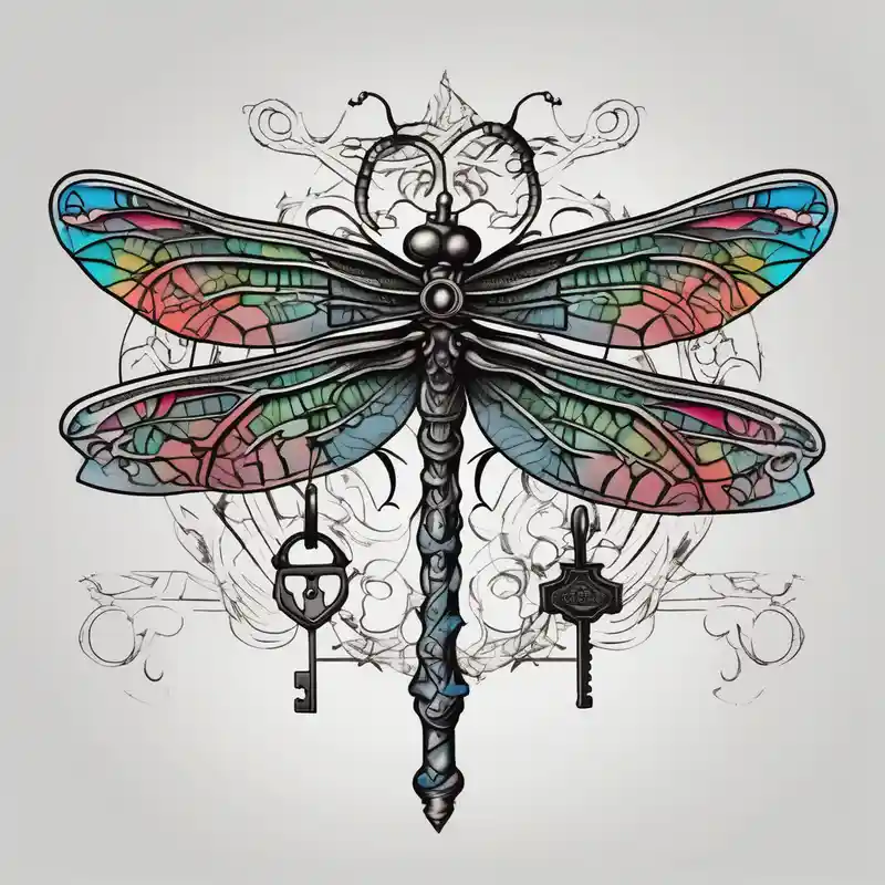 sketch style Dragon Tattoo Ideas in 2025 & free generation about 2 Dragonflies one with a lock as the chest
and the other has a key for the tail fine black line style dragonfly and 2 Dragonflies one with a lock as the chest
and the other has a key for the tail fine black line style dragonfly