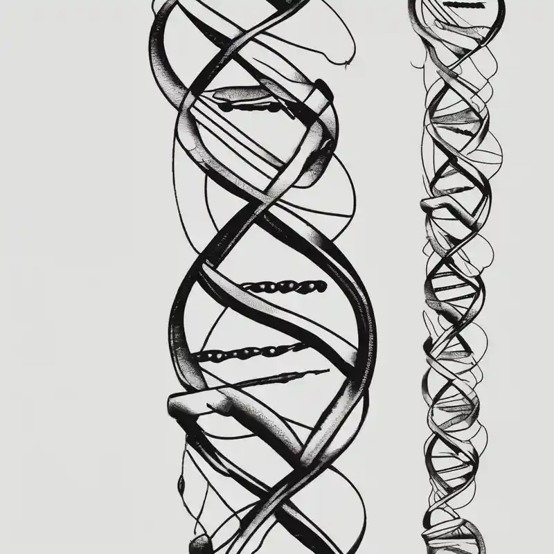 line drawing of dna drawings