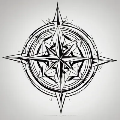 Geometric style Temporary Tattoos Ideas in 2025 & free generation about compass rose with map temporary and compass rose with map temporary