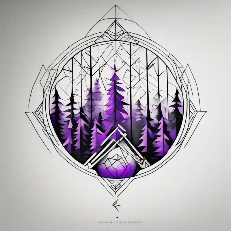 geometric style Tatuajes para Personas Mayores: Una Guía Completa about forest and abstract