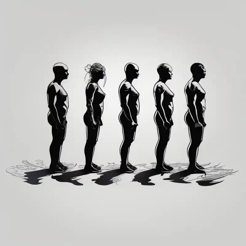black and white style Tatuajes para Personas Mayores: Una Guía Completa about Black shadows of two people standing over 2 black shadows of people they had just shot elderly-people and Black shadows of two people standing over 2 black shadows of people they had just shot elderly-people