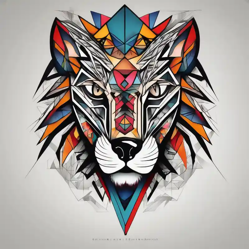 Lion eye and wolf eye