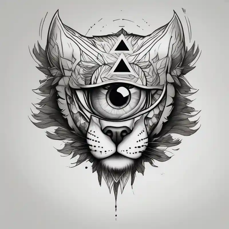 realistic style Ideas de Tatuajes de Lobos para 2025 & Generar gratis about Half Lion eye half wolf eye side by side eyelid-eyes and Half Lion eye half wolf eye side by side eyelid-eyes