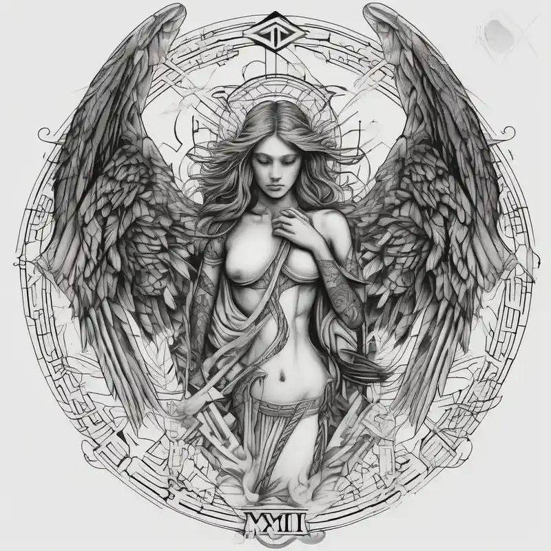 blackwork style Guardian Angel Tattoo Forearm Male Ideas in 2025 & free generation about Guardian angel Something religious and some women
eyes too. 2012 wrote
in Roman numbers eyelid-eyes and Guardian angel Something religious and some women
eyes too. 2012 wrote
in Roman numbers eyelid-eyes
