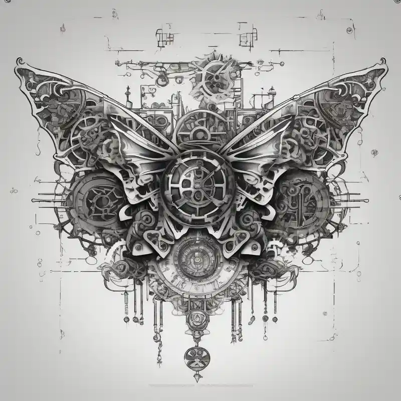japanese style 213 Tattoo Design Ideas in 2025 & free generation about tattoo design for back spine with techno mechanical aspects representing life and eternity. sprockets gears screws levers hearts circles love universe spiral butterfly female-designs and tattoo design for back spine with techno mechanical aspects representing life and eternity. sprockets gears screws levers hearts circles love universe spiral butterfly female-designs