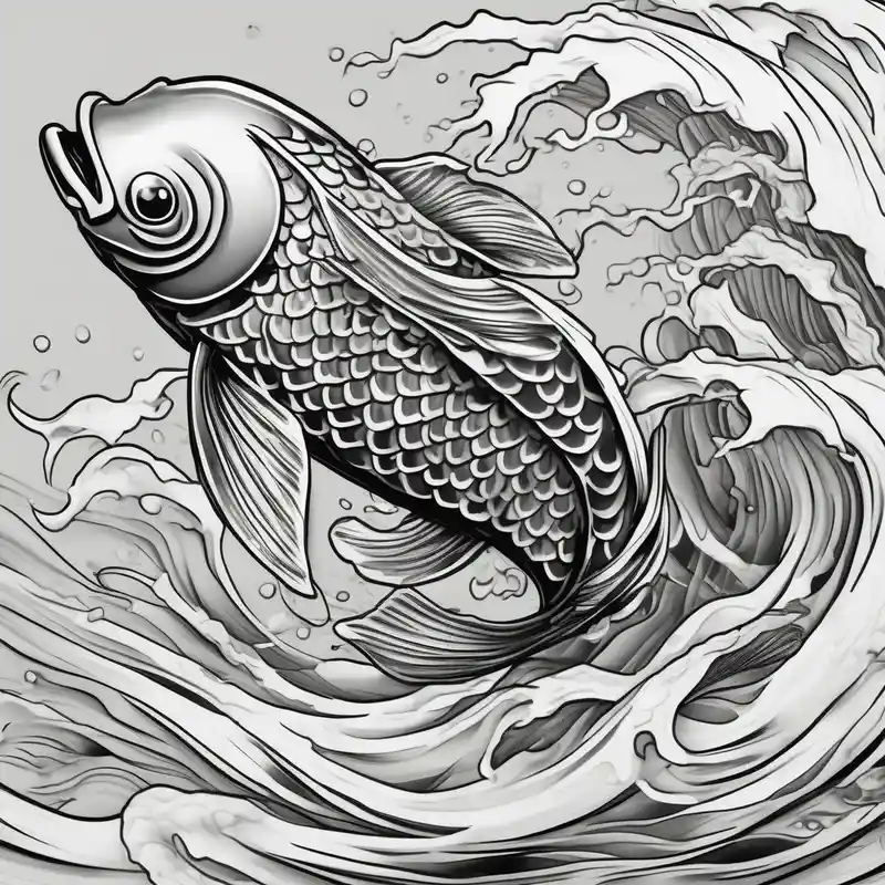realistic style Ideas de tatuajes de rosas tradicionales about traditional koi fish swimming upstream through turbulent waves fishing and traditional koi fish swimming upstream through turbulent waves fishing