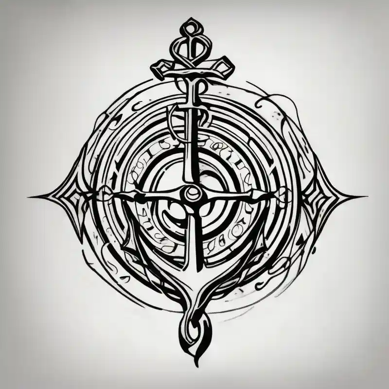 watercolor style Men's Half Sleeve Tattoo Ideas and Designs in 2025 & free generation about Celtic styling and anchor
