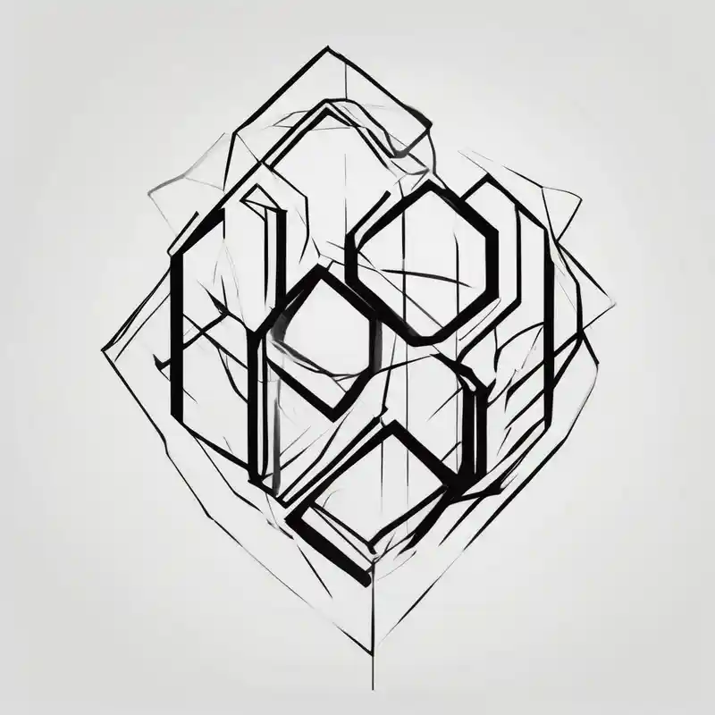 Hexagonal sleeve half-sleeve--for-men – Minimalist, Vibrant color