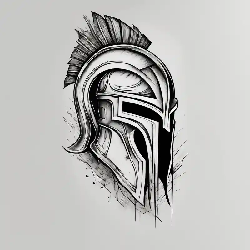 Spartan helmet forearm sleeve half-sleeve--for-men