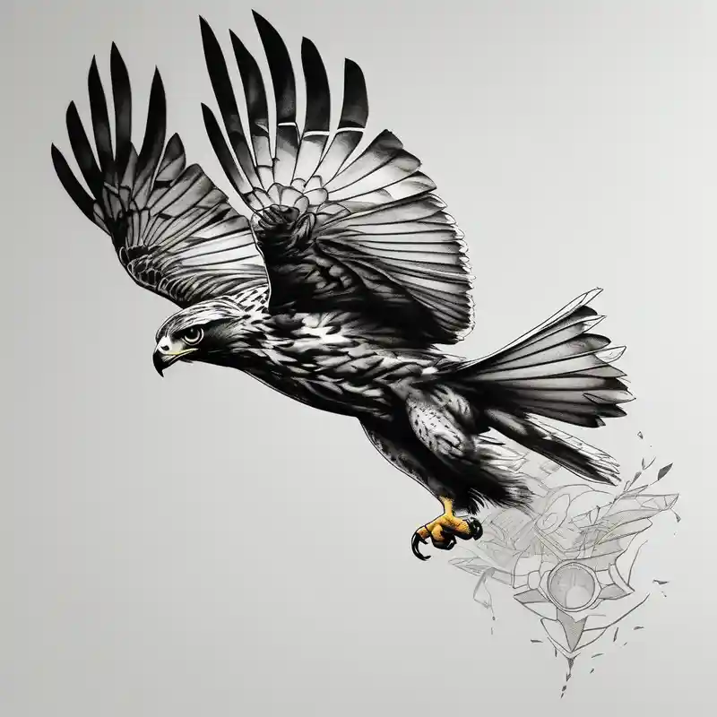 hawk in flight