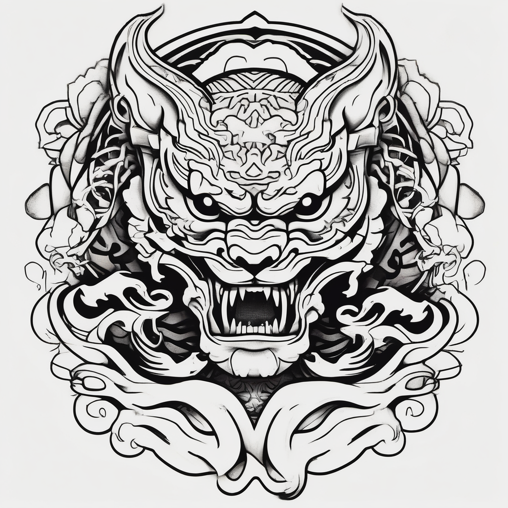 depression, heartbroken, bi-polar, lonely, AI-generated Japanese tattoo design