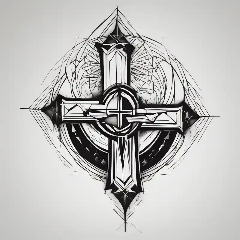 Heartbroken wit a cross and a heart that say destiny
