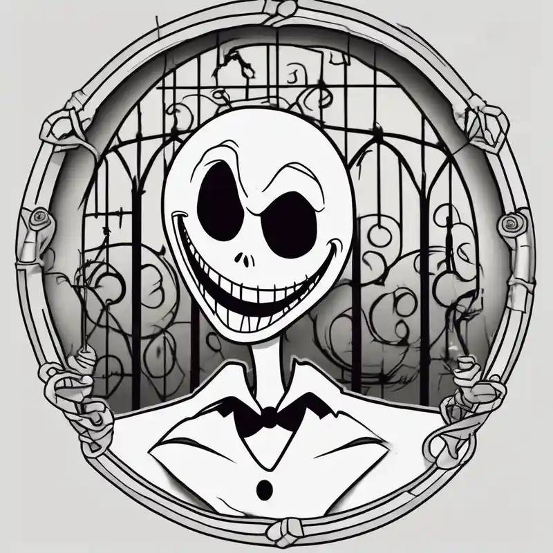 nightmare before christmas jack in prison – カートゥーン, カラフル